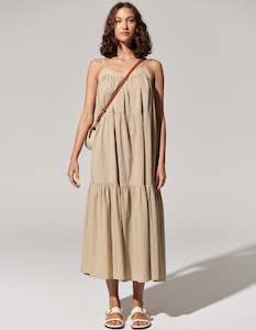 Womenswear: POL Acacia Sundress - Light Khaki