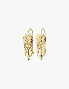 Womenswear: Pilgrim Stefania Recycled Earrings - Gold Plated