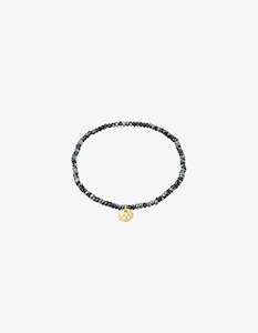 Pilgrim Indie Bracelet - Gold Plated - Grey