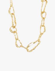 Womenswear: Pilgrim Believe Recycled Necklace - Gold Plated