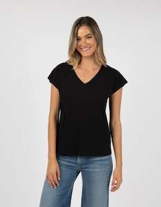 Humidity Must Have V Neck Tee Black