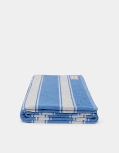 Womenswear: Assembly Label Multi Stripe Beach Towel Bahama Blue/Cream