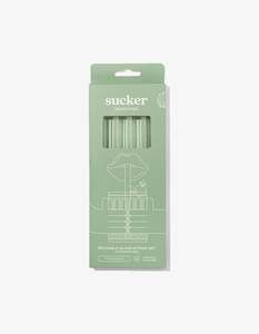 Sucker Glass Reusable Smoothie Straws Transparent