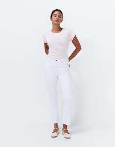 Kireina Vacay Jean - Raw Hem | Snow White