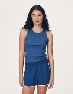 Rowie The Label Avery Tank Cobalt Blue