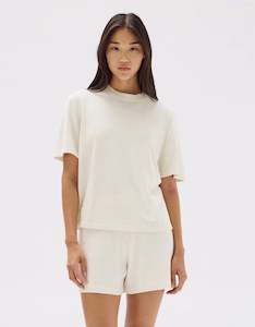 Assembly Label June Silk Knit Short Sleeve Tee