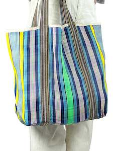 Apple Green Duck Indian Market Bag Blue/Green Multi