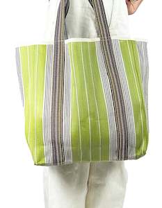 Apple Green Duck Indian  Market Bag Green/Grey