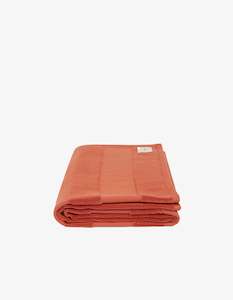 Assembly Label Jacquard Tile Beach Towel Papaya