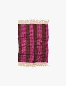 Sage x Clare Zelia Waffle Hand Towel - Bougainvillea