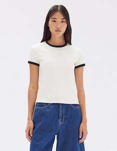 Womenswear: Assembly Label Elise Ringer SS Tee Cream/True