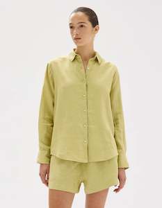 Womenswear: Assembly Label Xander L/S Shirt Pear