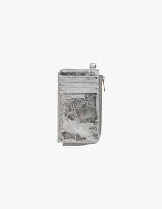 Saben Winona Card Holder Silver Crinkle