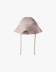 Nature Baby Gingham Sunhat Twilight Check