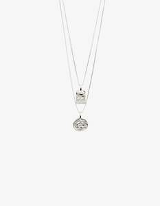 Pilgrim Valkyria Pi Necklace Silver