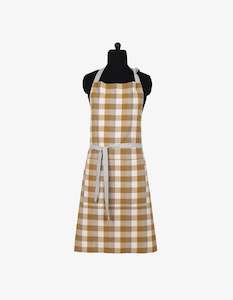 Raine & Humble Double Check Apron Yellow Sunset