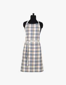 Raine & Humble Double Check Apron Blue Haze