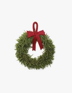 Womenswear: Gry & Sif Mini Wreath with Red Bow