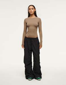 Womenswear: PE Nation Foundation LS Top Fossil