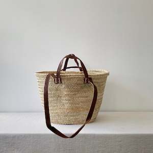 Baskets: French Market Basket with Long and Short Handle