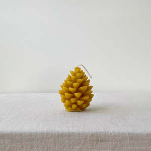 Candles: Beeswax Pine Cone Candle