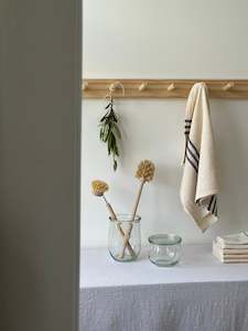 Kitchen: TEA TOWEL - NAVY STRIPE