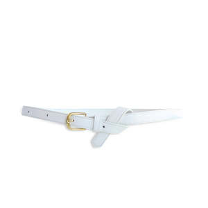 Womenswear: Kathryn Wilson Lauren Belt White Calf