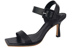 Womenswear: Carrano 609003 Black Leather Heel