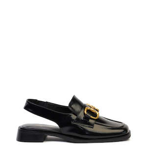 Kathryn Wilson Bree Slingback Black Hi Shine