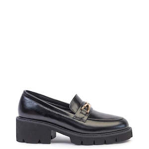 Kathryn Wilson Lucinda Loafer Black Hi Shine