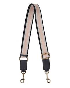 Womenswear: Saben Feature Strap Webbing Black & White & Blush