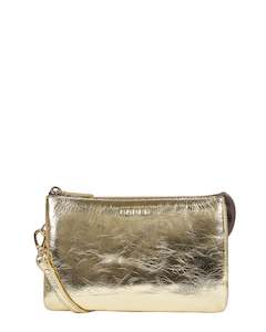 Womenswear: Saben Tilly Crossbody Light Gold Crinkle