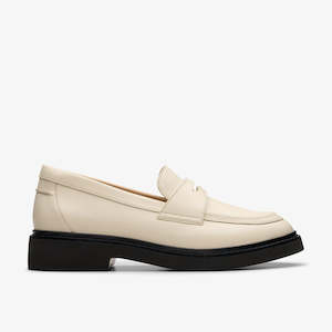 Womenswear: Clarks Splend Edge Cream Leather