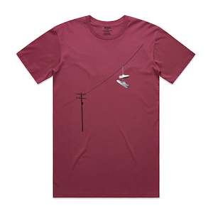 Mens T Shirts: Sneakers Men's T-Shirt - Berry