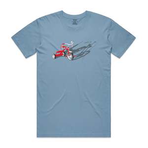 Trike To Bike Men's T-Shirt - Mid Blue