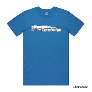 Wharf Jumping Men's T-Shirt - Bright Blue