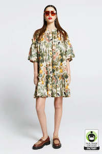 Karen Walker Glade Dress - Insects and Fruit