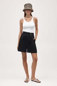 Marle Scout Short - Cotton - Black