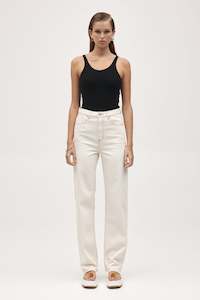 Clothing: Marle Relaxed Jean - Organic Cotton - Ecru