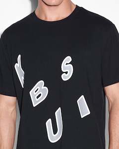 Ksubi Letters KASH SS Tee - Jet Black