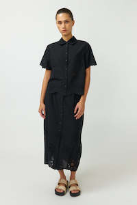 Sylvester Broderie Shirt - Black