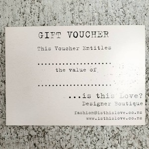 Clothing: Gift Voucher - in Store