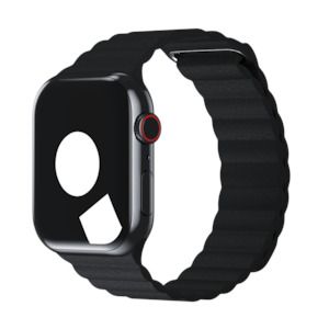 Black Leather Loop for Apple Watch