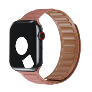 Soft Pink Leather Link for Apple Watch