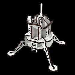 Gift: Space Moon Lander by Abstract Designs