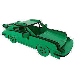 Green Porsche by Abstract Designs