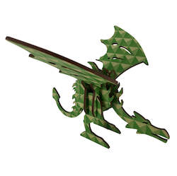 Green Geo Dragon by Abstract Designs