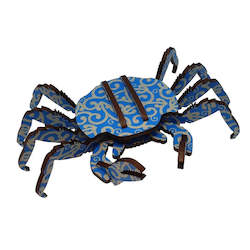 Blue Koru Crab by Abstract Designs