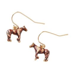 Gift: Enamel Farm Horse Earrings by Fable England