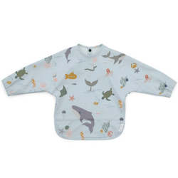 Maddy Moos Luxury Waterproof Long Sleeved Feeding Bib and Art Smock â Aquatic Motif